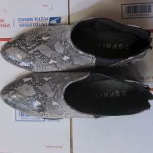Esprit Faux Snakeskin Tiffany Booties